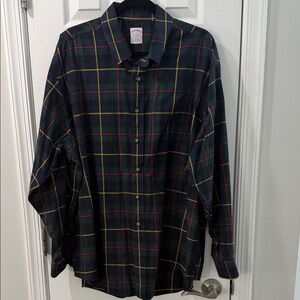 Brooks Brothers Multicolor Plaid Button-Down Shirt